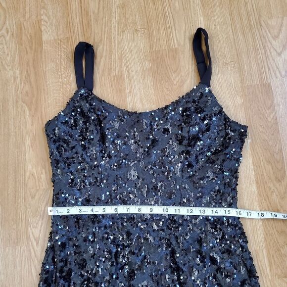 Dress the Population Lindsay Sequin Cheetah Sheath Dress size Large - NEW - Picture 10 of 13